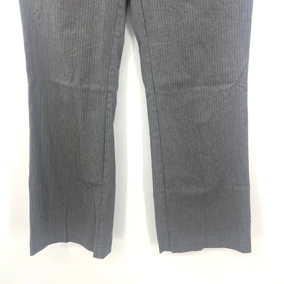 Banana Republic The Jackson Fit Gray Striped Cotton Blend Pants Women's 6 - Picture 3 of 8